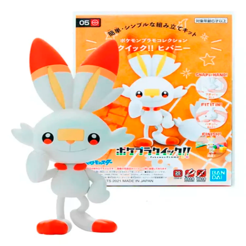 MODEL KIT POKEMON SCORNBUNNY 05 BANDAI HOBBY-0