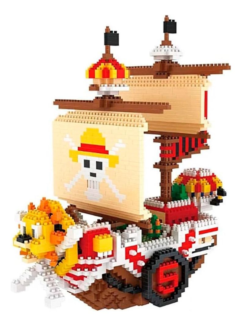 Armable 3d Micro Blocks Barco Luffy Grande 37cm-0