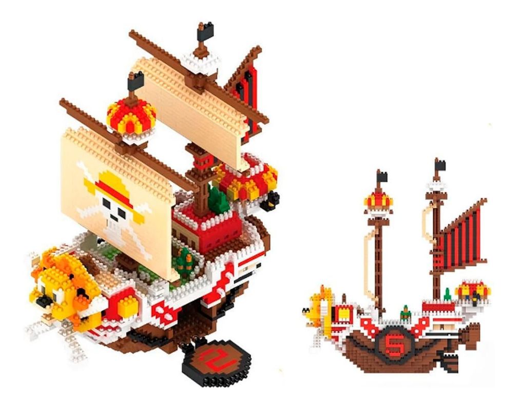 Armable 3d Micro Blocks Barco Luffy Grande 37cm-1