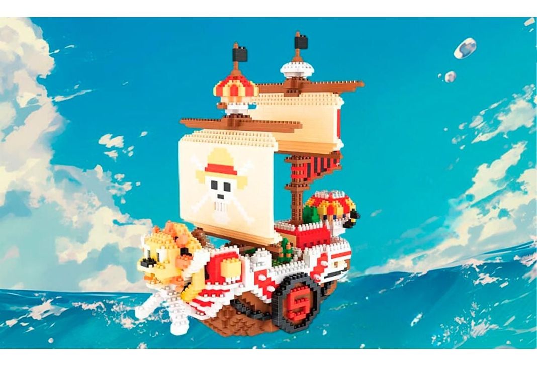 Armable 3d Micro Blocks Barco Luffy Grande 37cm-2