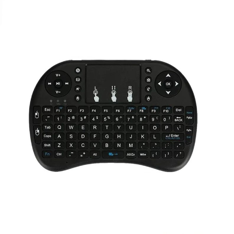 Teclado Mini Dm Inalambrico Con Bateria Negro-0