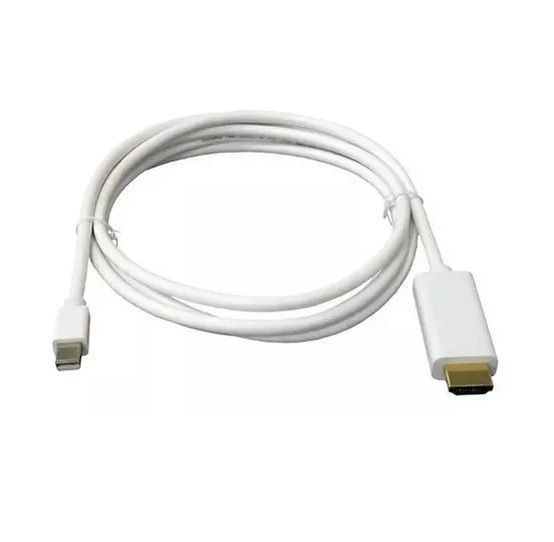 Cable Dm Mini Dp A Hdmi 2 Metros Blanco-1