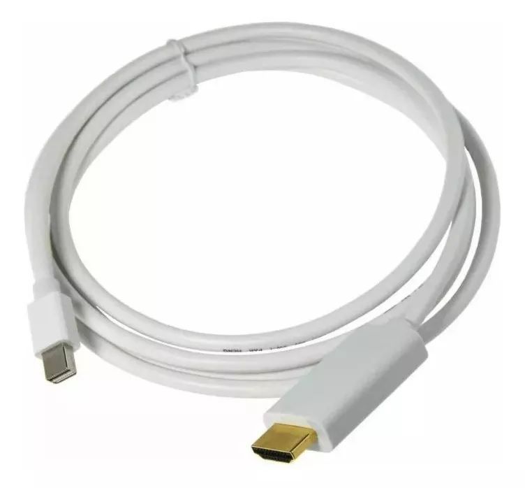 Cable Dm Mini Dp A Hdmi 2 Metros Blanco-2