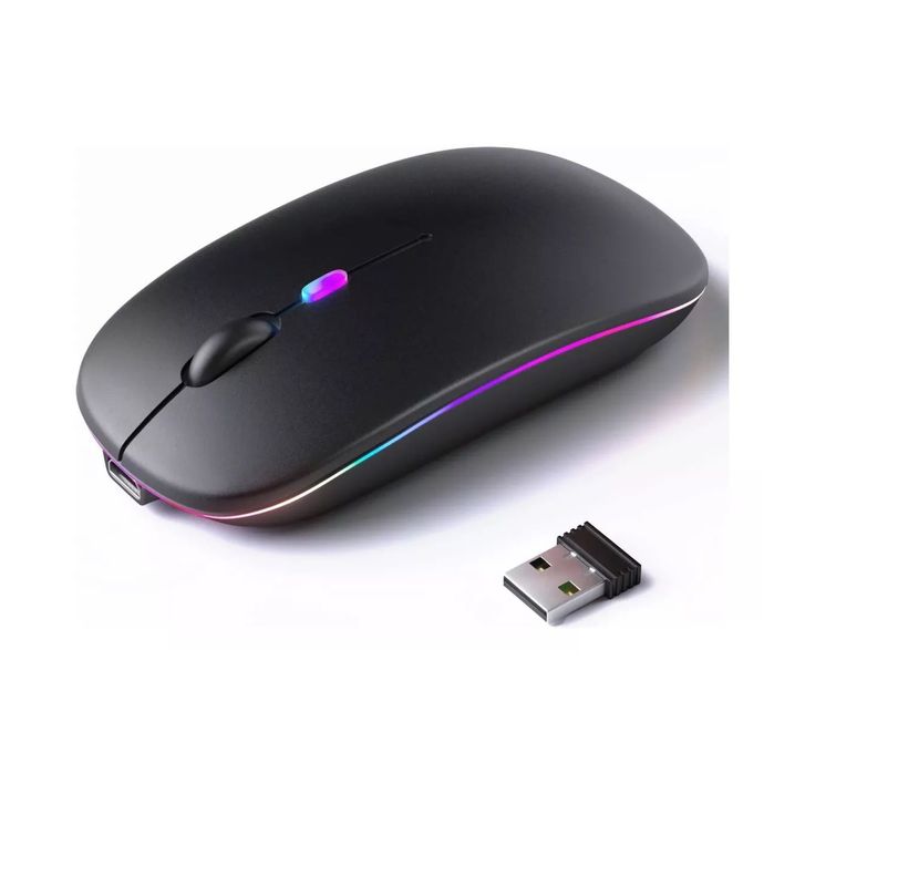 Mouse Bt Y Wireless Dm Bateria Negro-0