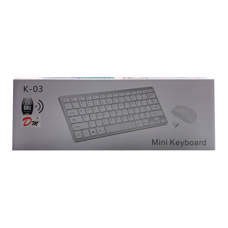 TECLADO MOUSE DM K03 NEGRO INALAMBRICO-1