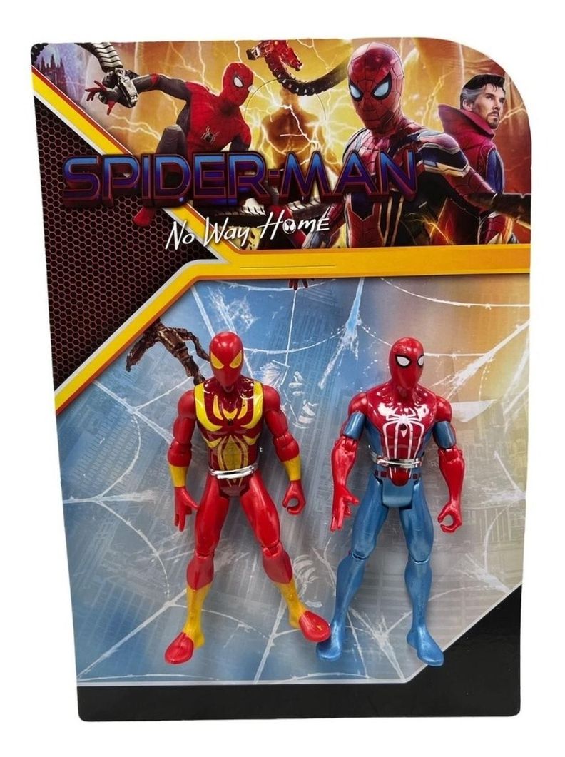 Pack Spiderman 2 (iron Spiderman & Spiderman) 14cm-0