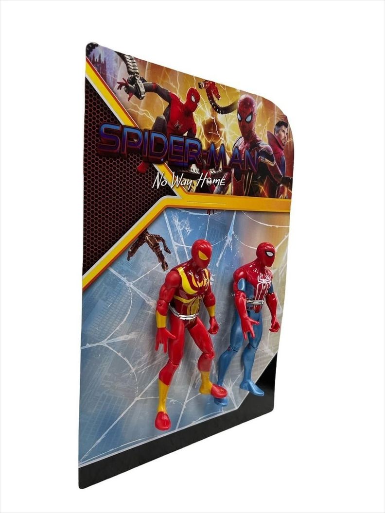 Pack Spiderman 2 (iron Spiderman & Spiderman) 14cm-1