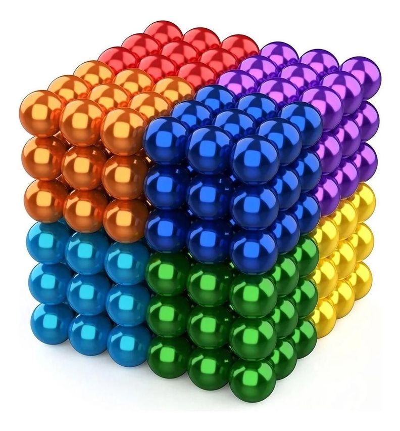 Juego Antiestrés 216 Unids/caja Imanes 3 Mm Rompecabezas Neo-0