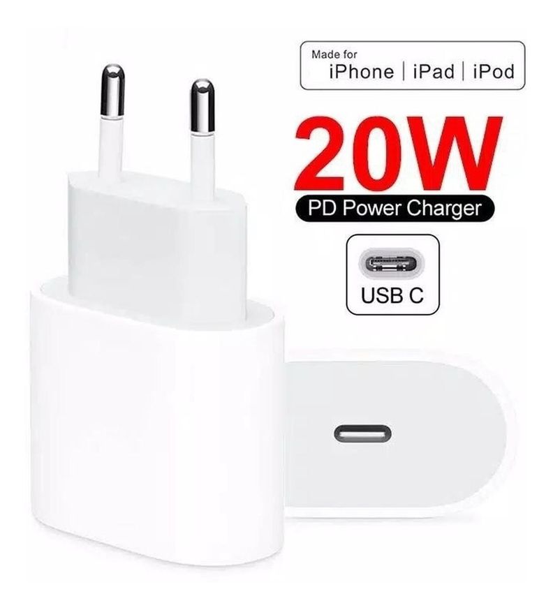 Cargador De Pared Usb C Turbo De 20 W Compatible Con iPhone-3
