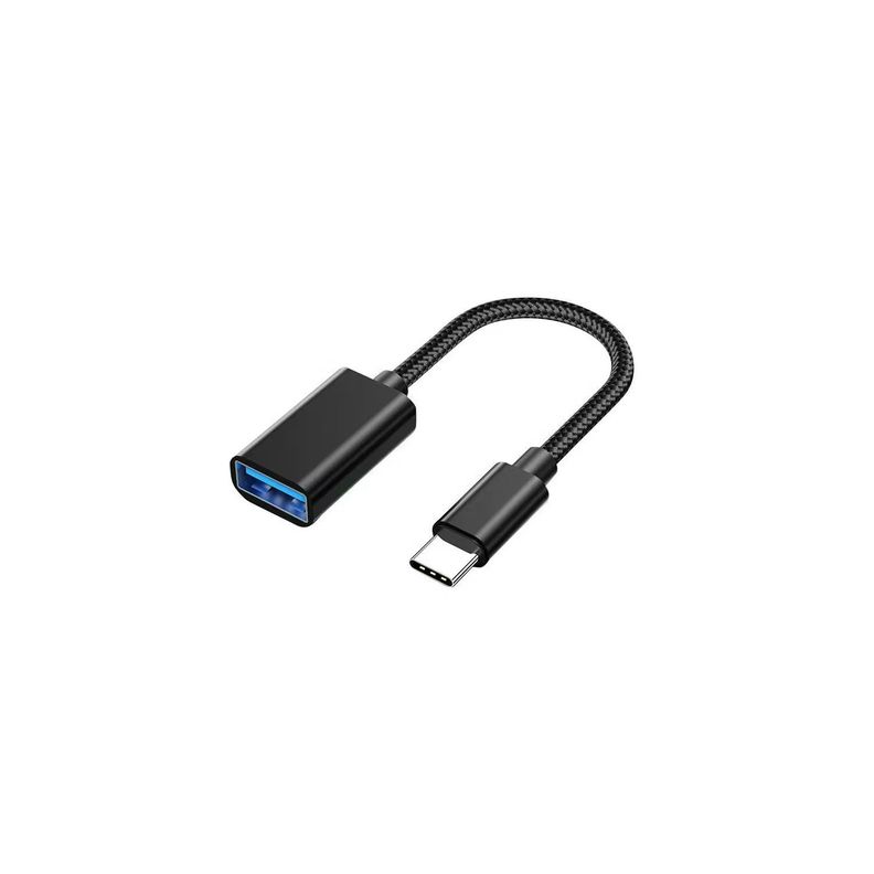 Cable Otg Dm Tipo C A Usb A 15cm Negro	-0