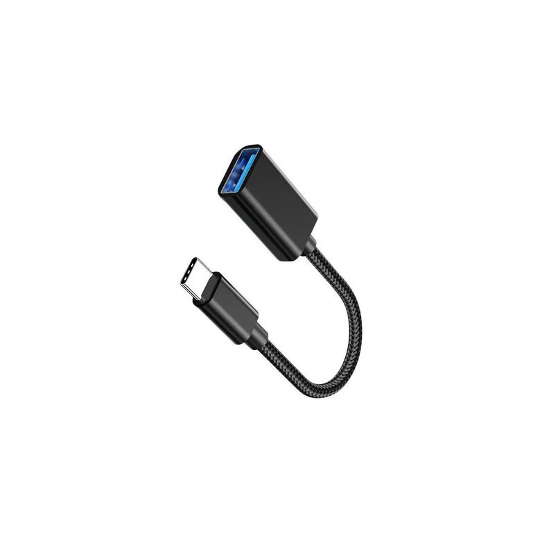 Cable Otg Dm Tipo C A Usb A 15cm Negro	-1