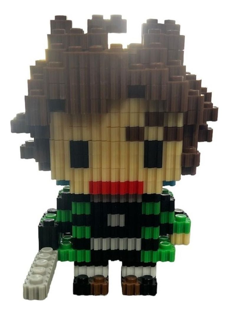 Armable 3d Micro Blocks Tanjiro 10cm 549 Piezas-0
