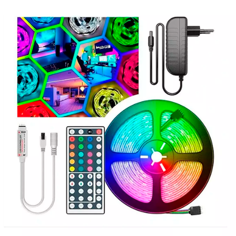 TIRA LED EXTERIOR DM 5MTS RGB	-1