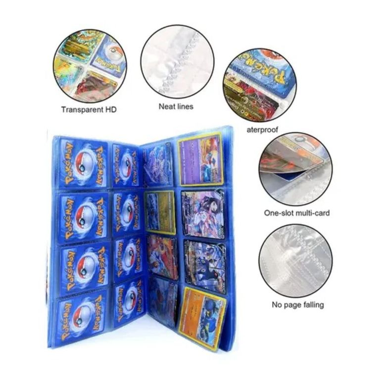 ALBUM POKEMON 240 U MAS 100 CARTAS POKEMON ORIGINALES-1