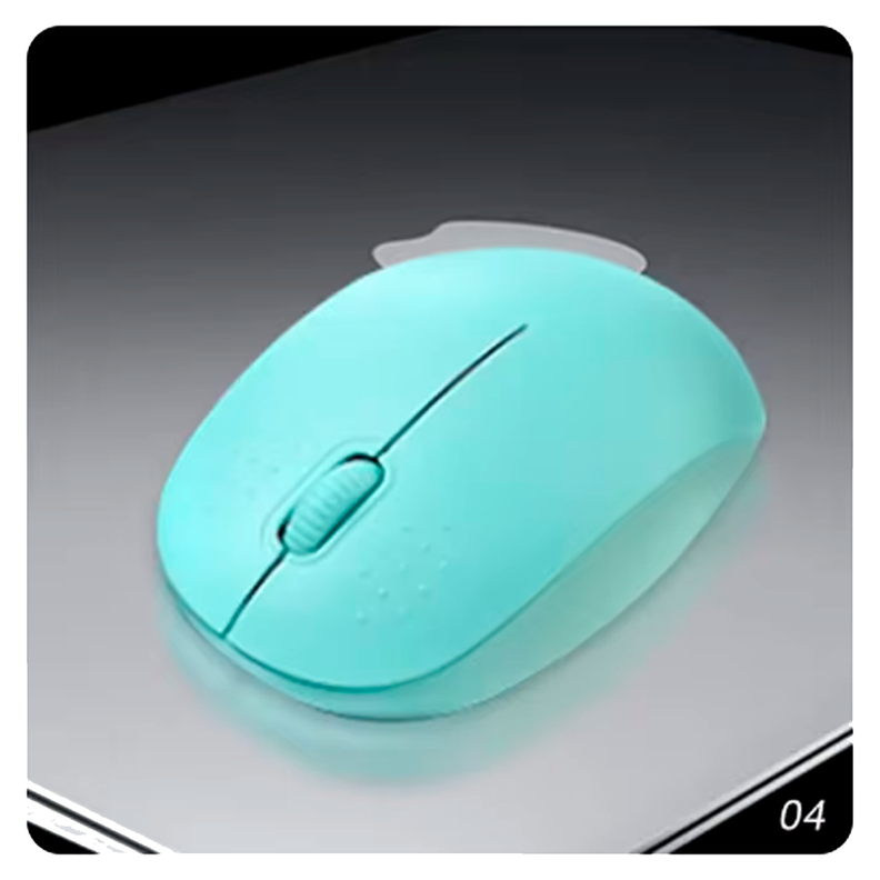 MOUSE INALAMBRICO DM M05 CELESTE-1