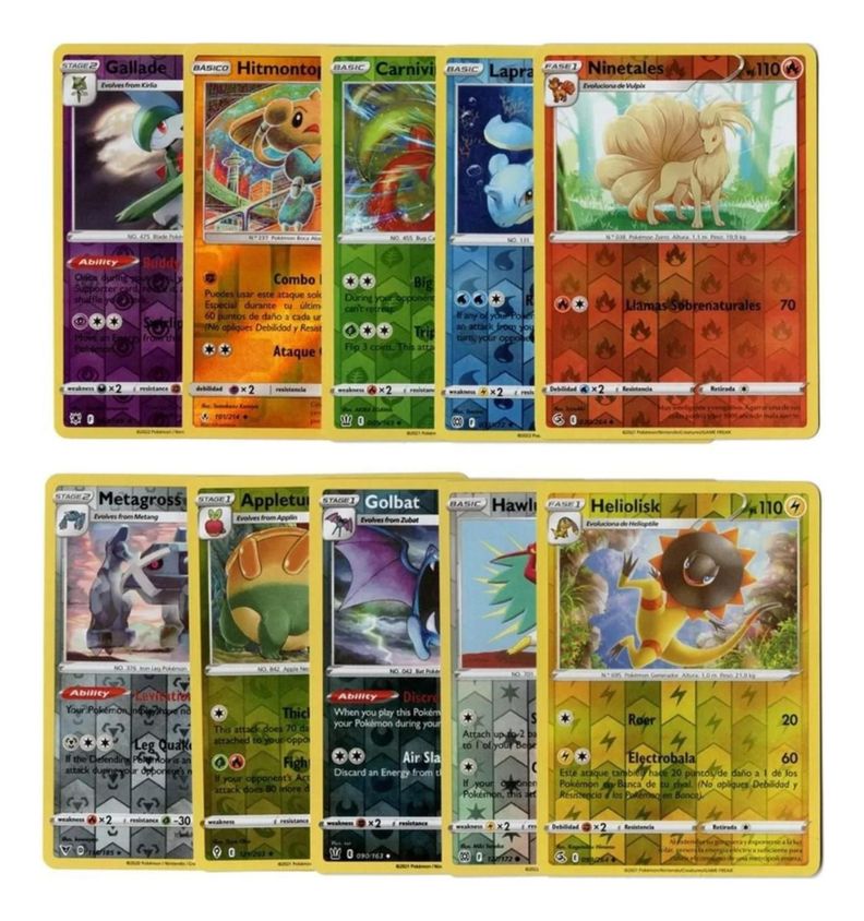 Cartas Pokemon Originales 116 Unidades Pack07-3