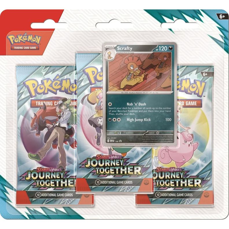 POKEMON TCG JOURNEY TOGETHER BLISTER 3PK ESPANOL-2