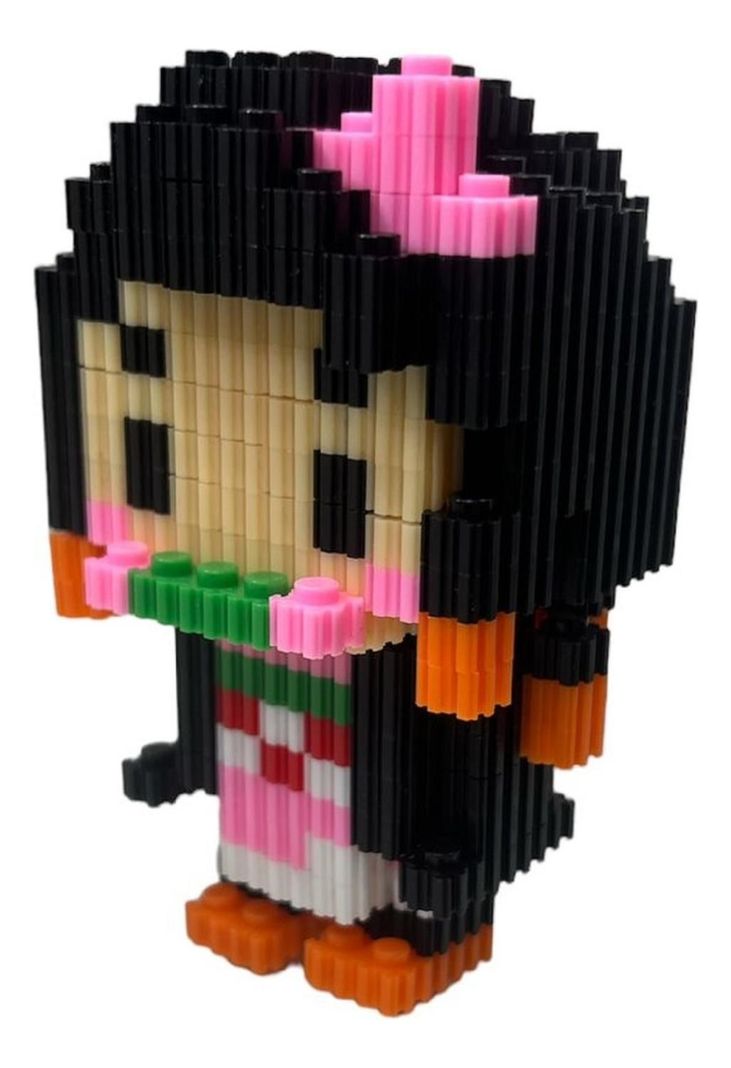 Armable 3d Micro Blocks Nezuko 9cm 559 Piezas-1