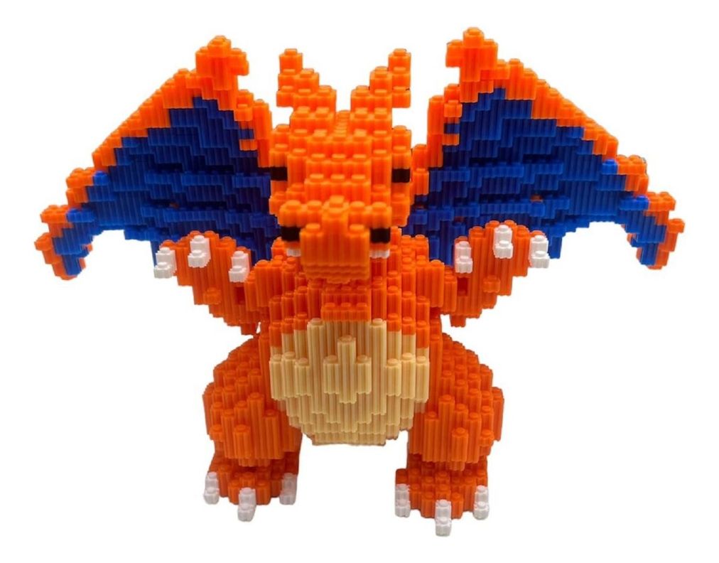 Armable 3d Micro Blocks Charizard Grande 23cm-0