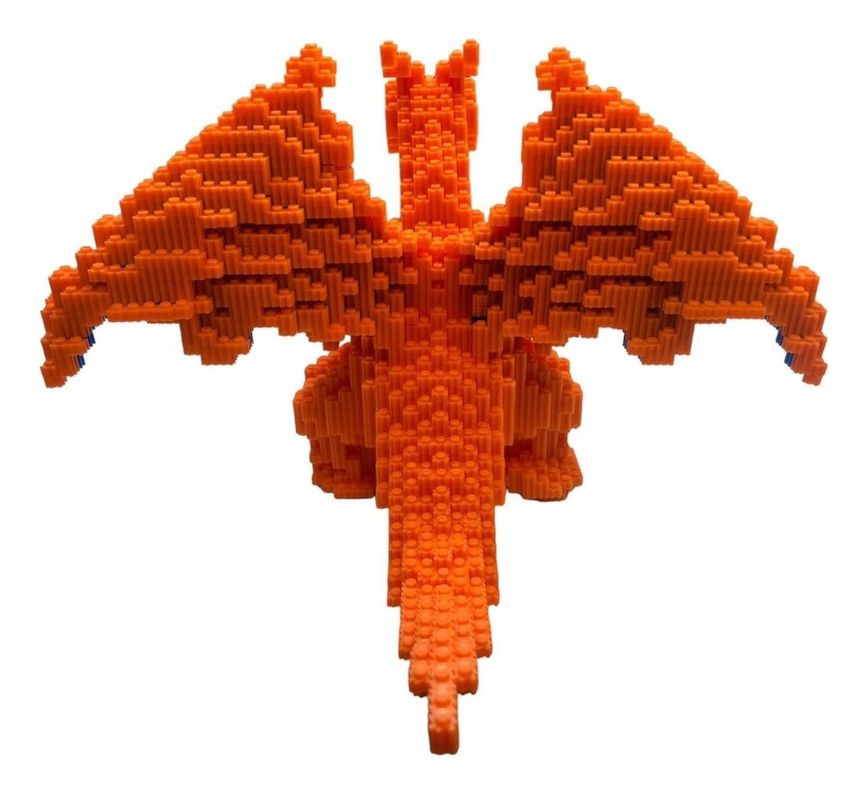 Armable 3d Micro Blocks Charizard Grande 23cm-2