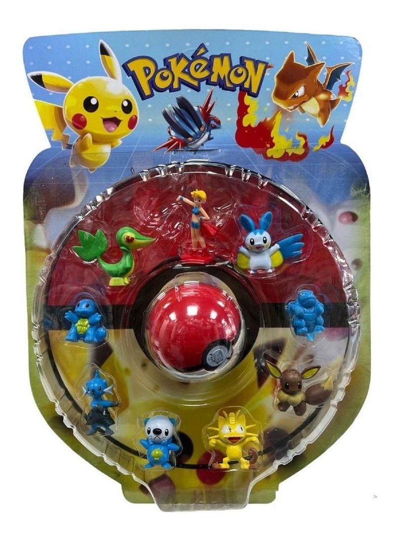 Pokemon Blister 8 Figuras Mas Pokebola Mod2-0