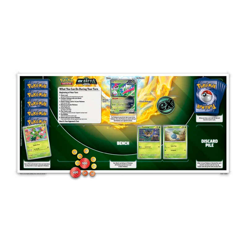 POKEMON MAZO IRON LEAVES EX BATTLE DECK INGLES-1