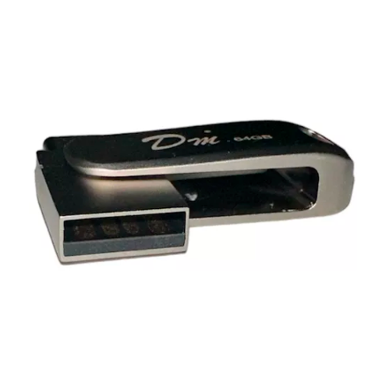 PENDRIVE 128G DM TIPO C Y USB A METALICO 2.0-0