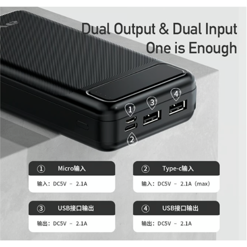 POWERBANK CARGADOR PORTATIL AWEI 20000 MAH P6K	-1