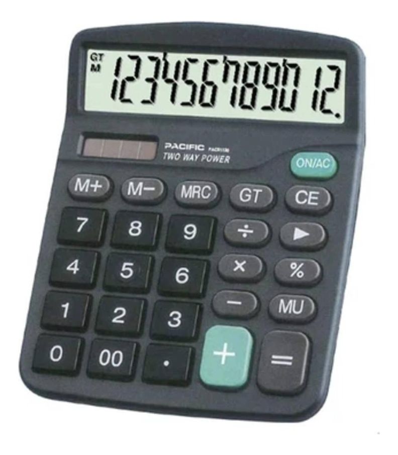 Calculadora Electrónica Pacific Pac01120 12 Digitos-0