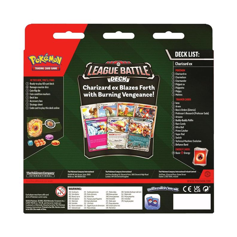 POKEMON CHARIZARD EX BATTLE LEAGUE DECK INGLES-1