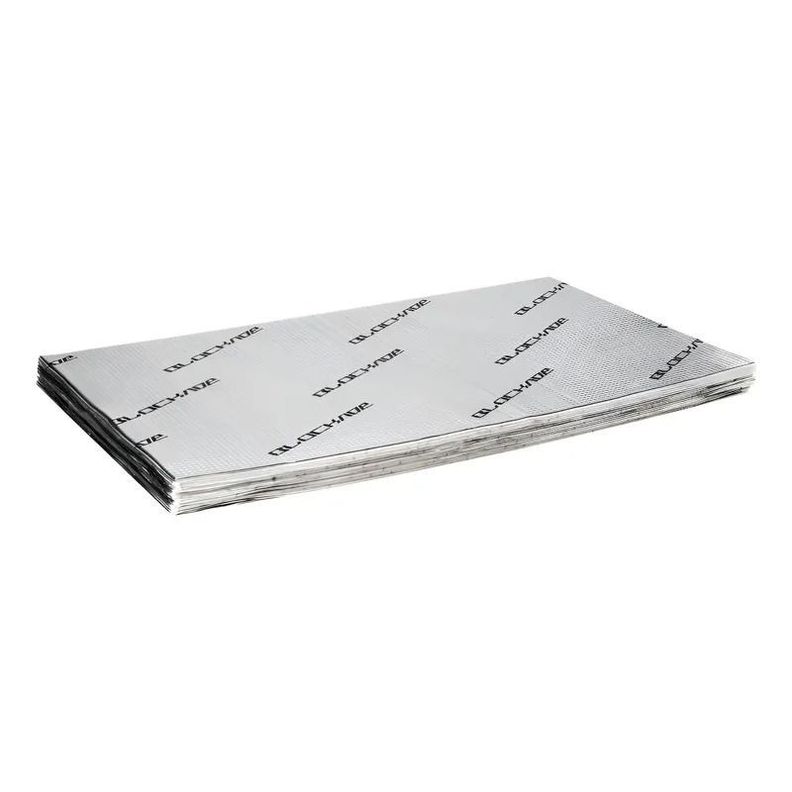 Aislante Acustico Para Autos Laminas Insonorizantes Caja 10u Plateado