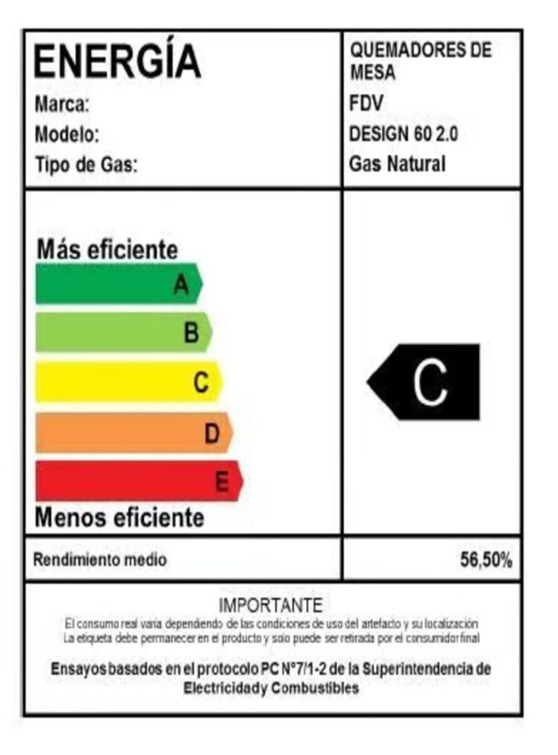 Encimera Gas Licuado Fdv Design 60 2.0-4