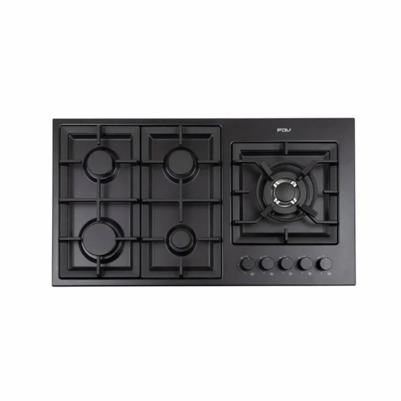 Encimera a Gas licuado Elite 5 Quemadores 95 cm FDV Deluxe Negro