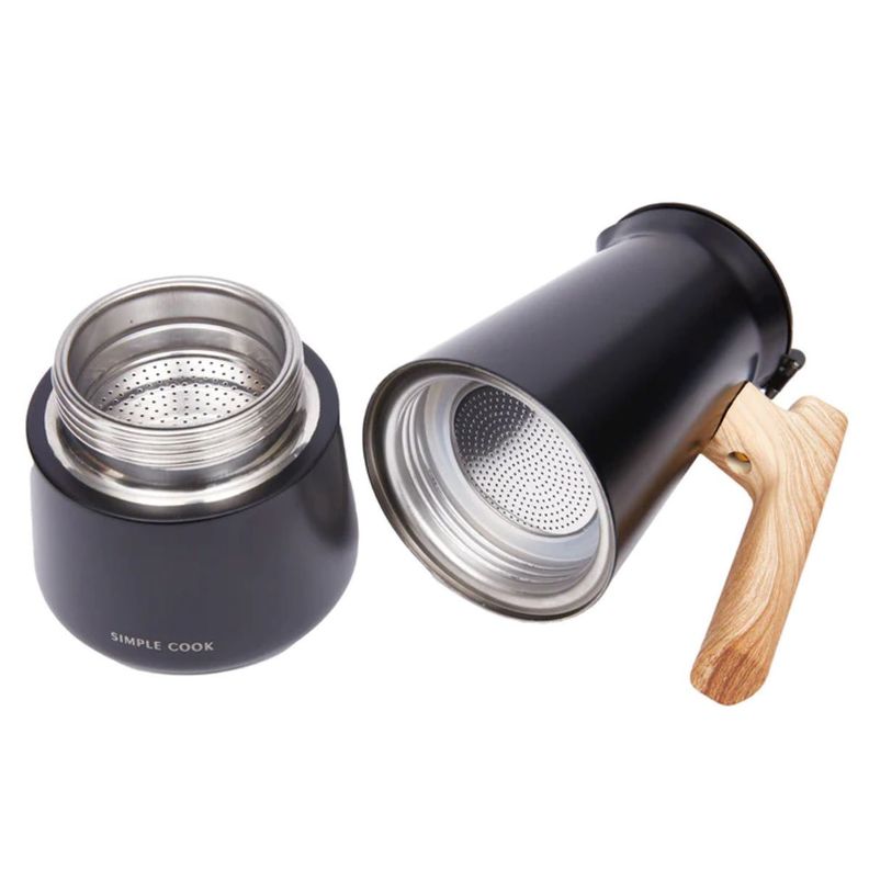 Cafetera Italiana Simple Cook Greca 6 tazas-3
