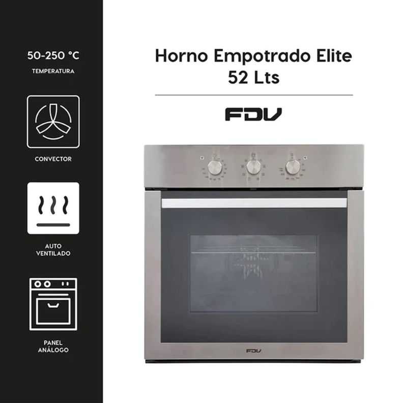 Horno Eléctrico Fdv Elite - 52 Litros-6