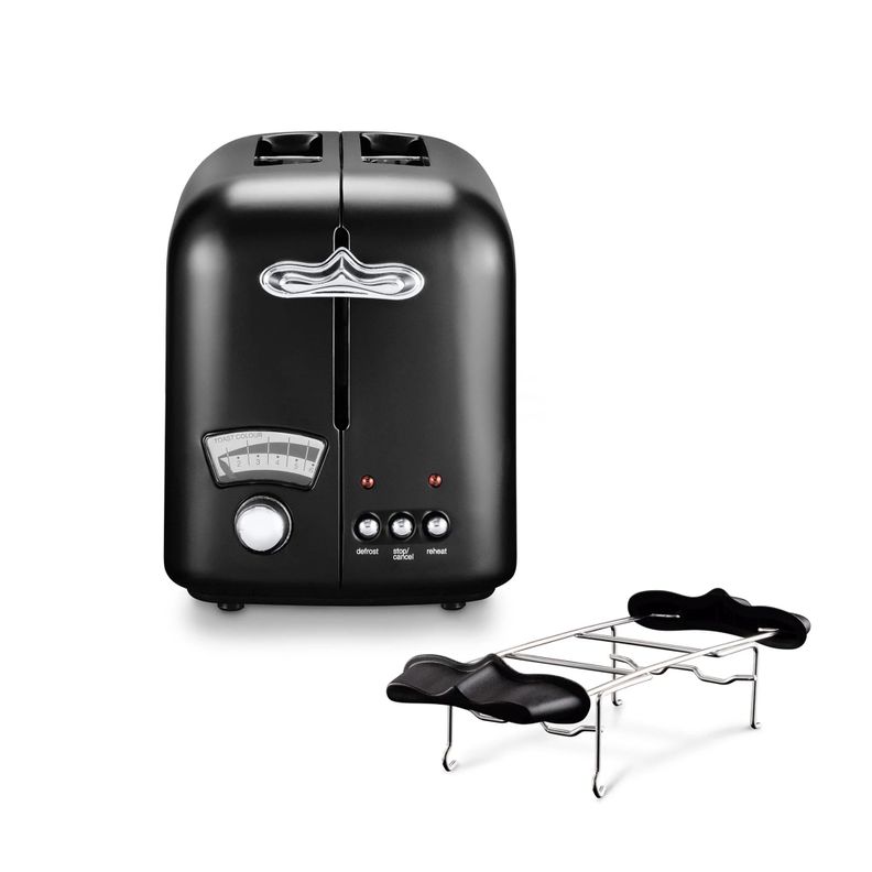 Tostador De Longhi Argento Negro CT021.BK-1