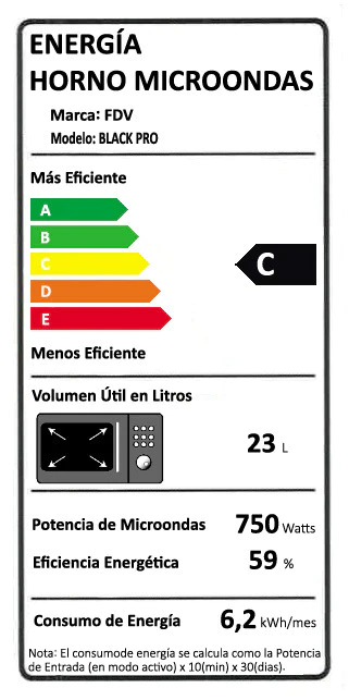 Microondas Empotrado Fdv Deluxe Black Pro - 25 Litros-2