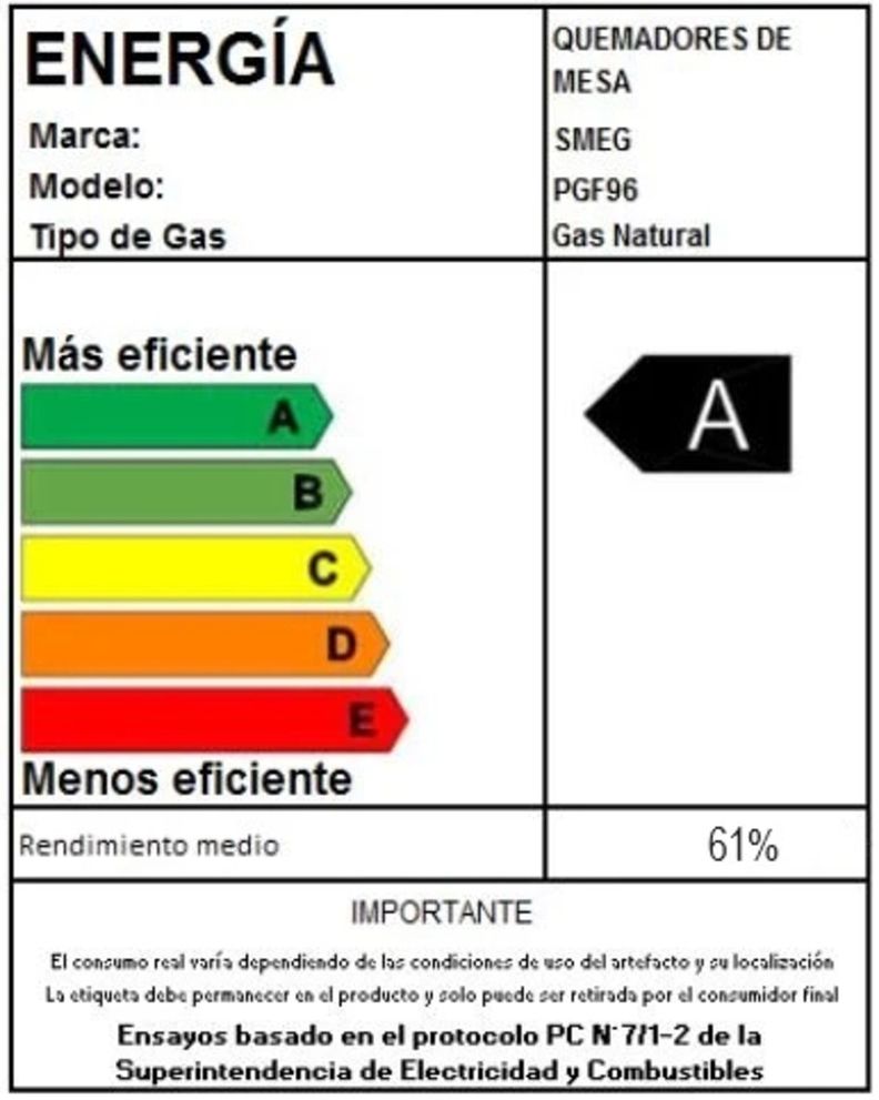 Encimera a Gas Clasica PGF96 6 Quemadores 90 cm Smeg-4