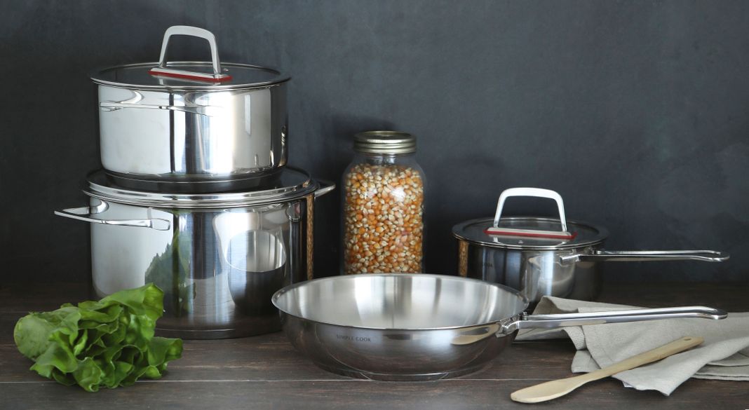 Bateria Simple Cook Burdeos 7pzs-7