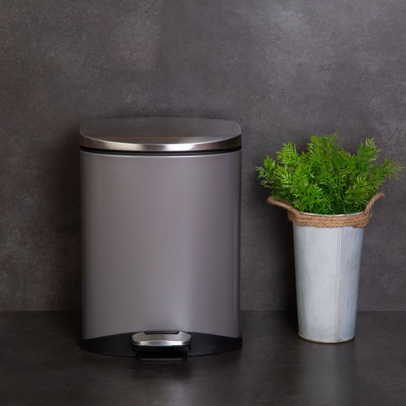 Basurero EKO Soft Grey 6LT-2