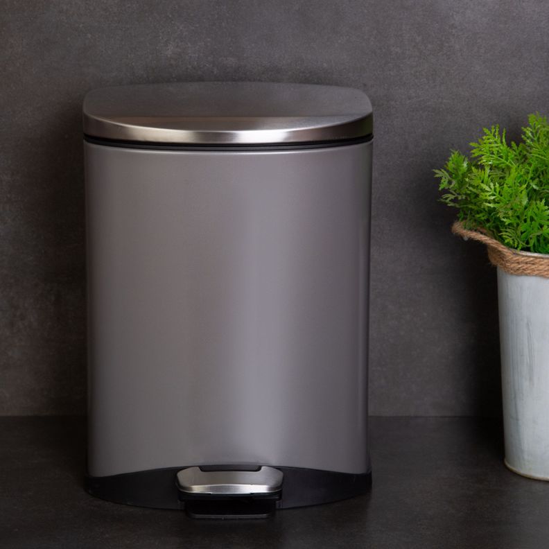 Basurero EKO Soft Grey 6LT-4