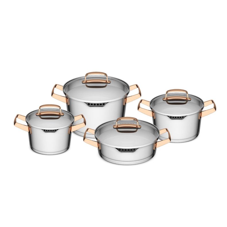 Bateria Simple Cook Niza cobre 8 pzs-1