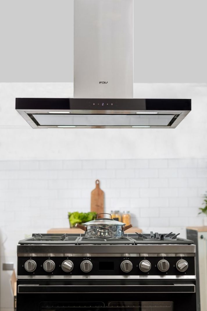 Campana Isla Deluxe Chef 90 cm 800 m3/h FDV-2