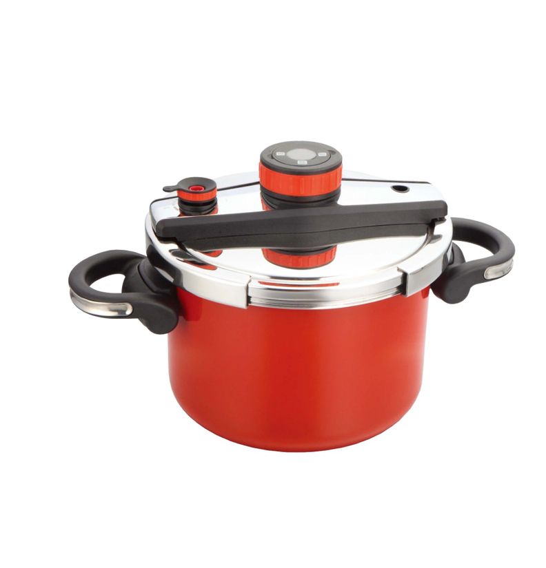 Olla Presion Simple Cook Avignon Roja 6 lts-0