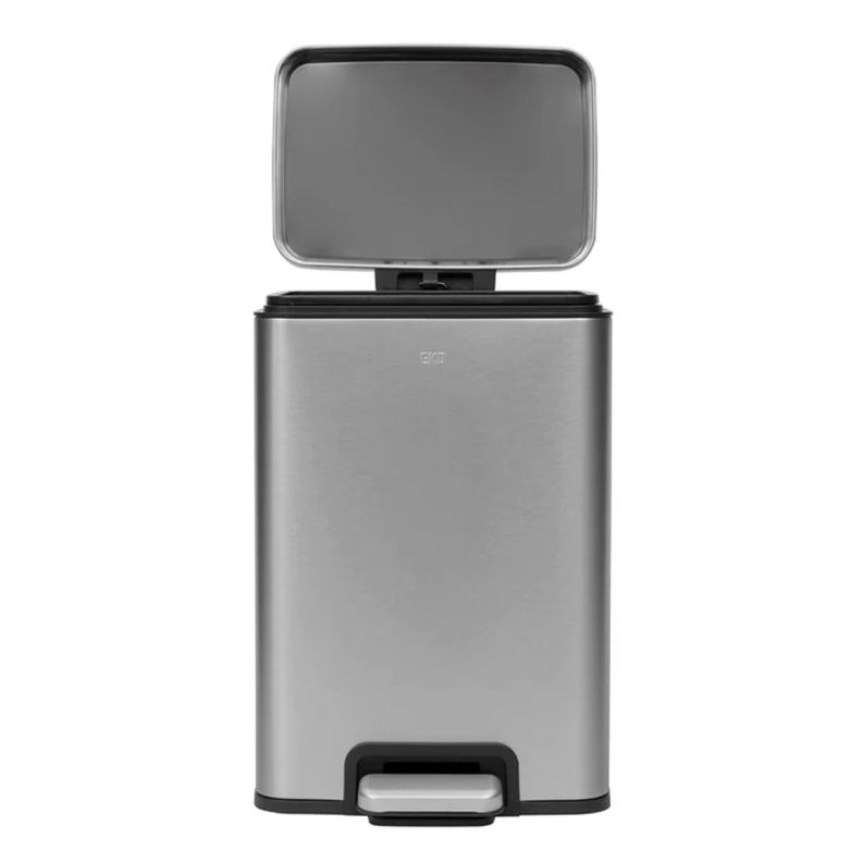 Basurero Eko Madison Rectangular Pedal SS 12L-3