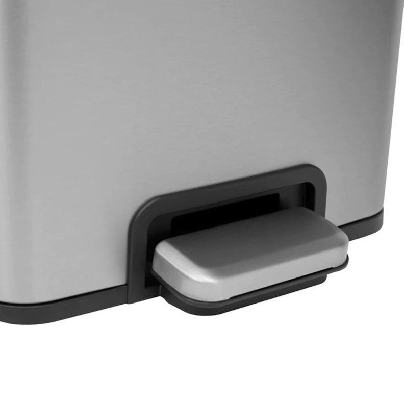 Basurero Eko Madison Rectangular Pedal SS 12L-5