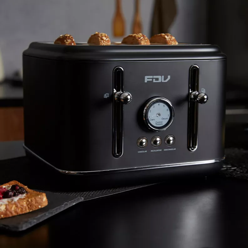 FDV Tostador 4 Rebanadas Iconic Black FDV