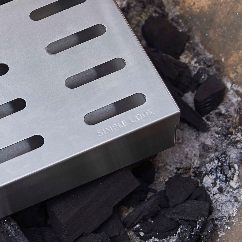 Caja Ahumadora Simple Cook Smokky Acero Inoxidable-5