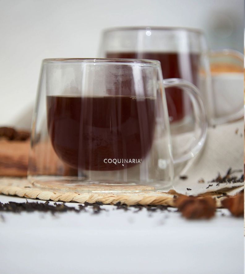 Set 2 Mugs de vidrio 250ml Coquinaria-1