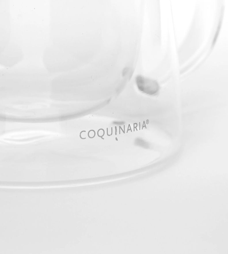 Set 2 Mugs de vidrio 250ml Coquinaria-2